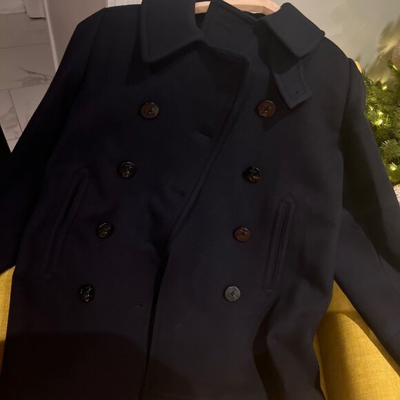 BNWT Authentic Ralph Lauren Collection Logan ouble-Faced Wool-Cashmere Peacoat - Picture 7 of 12